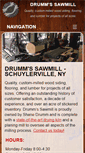 Mobile Screenshot of drummssawmill.com