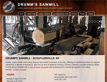 Tablet Screenshot of drummssawmill.com